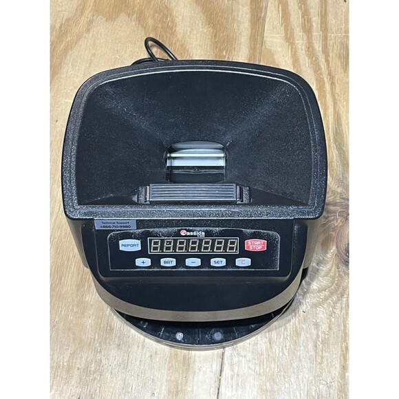 Cassida C200 Coin Sorter Digital Coin Counter Used Missing Trays - Picture 2 of 13
